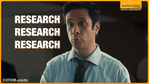 An Advertisement For Motlal Oswal Wealth Management Features A Man In A Suit And Tie GIF