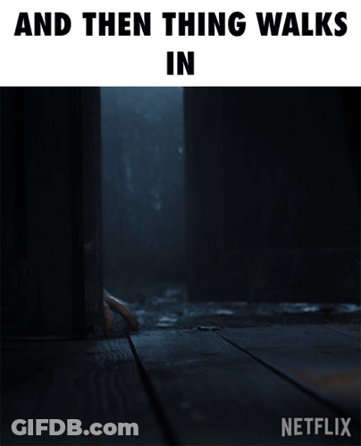 An Advertisement For Netflix Shows A Stuffed Hand GIF