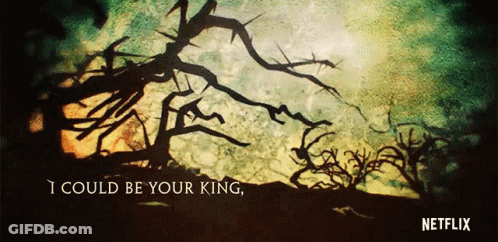 An Advertisement For Netflix Shows A Tree With Thorns GIF