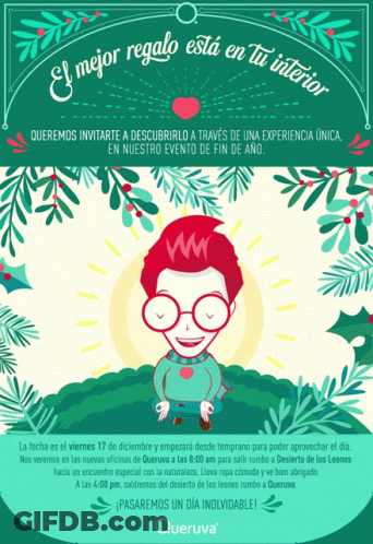 An Advertisement For Queruva In Spanish With A Picture Of A Boy GIF
