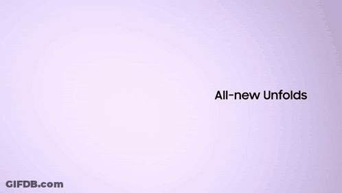 An Advertisement For The All-New Galaxy Z Fold8 Ultra Fold8 Galaxy Al GIF