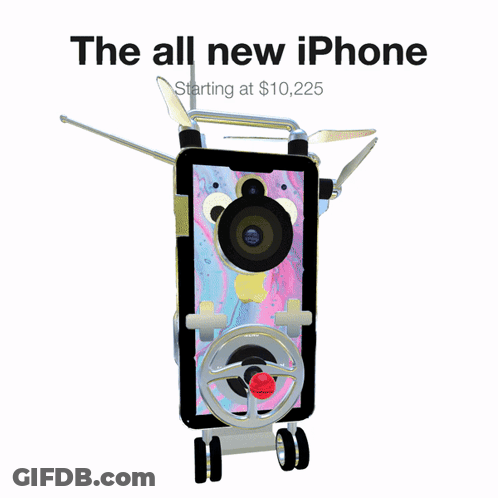 An Advertisement For The All New Iphone Starting At $10,225 GIF