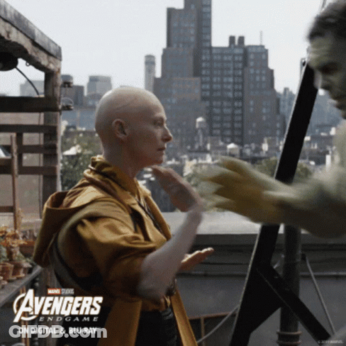 An Advertisement For The Avengers Endgame On Digital And Blu Ray GIF