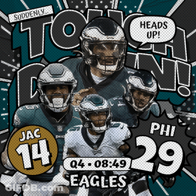 An Advertisement For The Eagles Shows Jac Phil And Phil 29 GIF