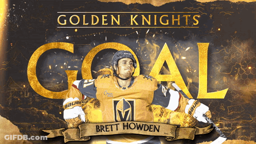An Advertisement For The Golden Knights Hockey Team GIF