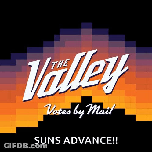 An Advertisement For The Valley Votes By Mail GIF