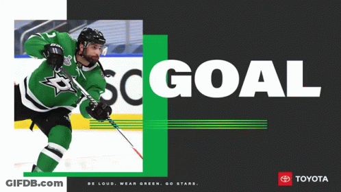 An Advertisement For Toyota With A Hockey Player GIF