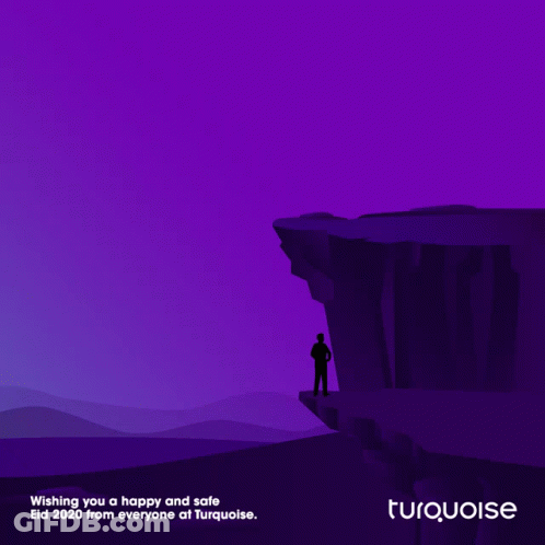 An Advertisement For Turquoise Wishing Everyone A Happy And Safe Eid 2020 GIF