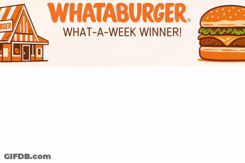 An Advertisement For Whataburger With A Picture Of A Burger GIF