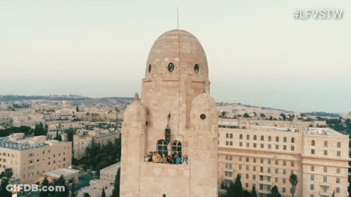 An Aerial View Of A Building With The Letters Lfvstw On The Bottom Right GIF