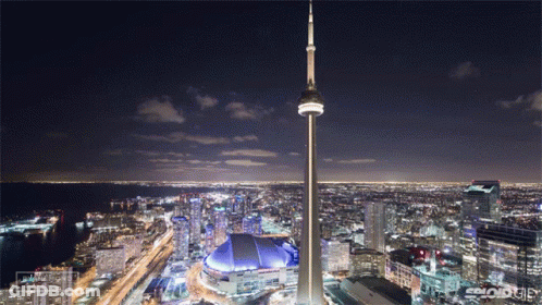 An Aerial View Of A City At Night With The Words Solocity On The Bottom Right GIF