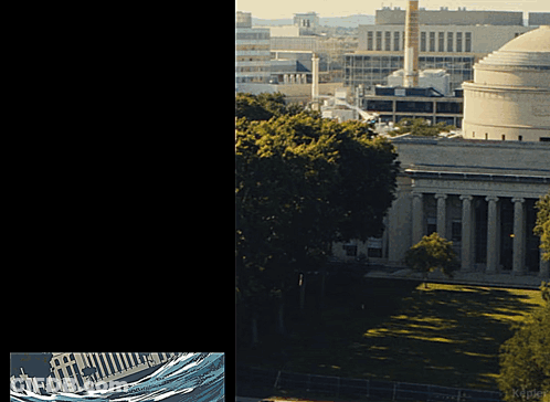 An Aerial View Of A Large Building With A Dome GIF