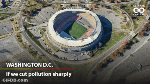 An Aerial View Of A Stadium In Washington Dc GIF