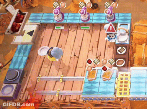 An Aerial View Of A Video Game With The Number 1 On The Top Right Corner GIF