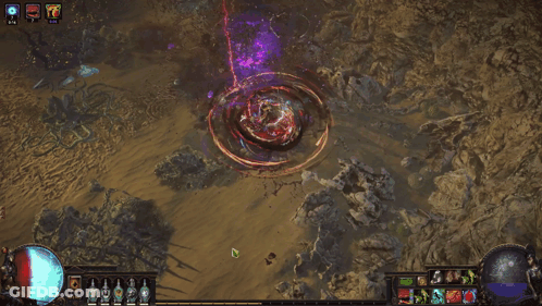 An Aerial View Of A Video Game With The Number 666 On The Bottom Left GIF