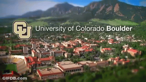An Aerial View Of The University Of Colorado Boulder Is Shown GIF