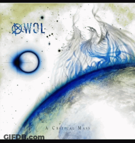 An Album Cover For Wol A Critical Mass With A Blue Planet GIF
