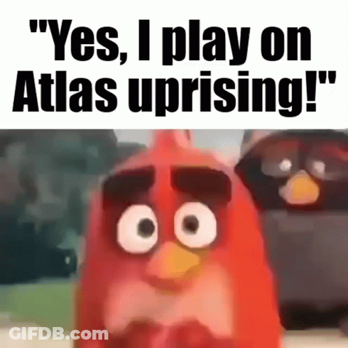 Angry Bird Saying Yes I Play On Atlas Uprising GIF