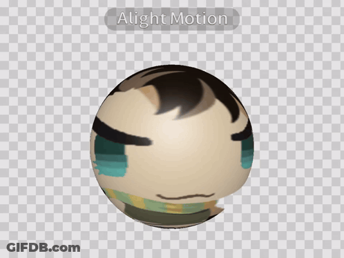 An Animated Egg With The Words Alight Motion Written Below It GIF