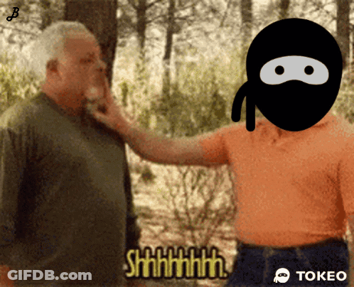 An Animated Image Of A Man Touching Another Man 'S Face With The Words Shhhh On The Bottom Right GIF