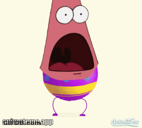 An Animateme App Shows A Cartoon Character With A Surprised Expression GIF