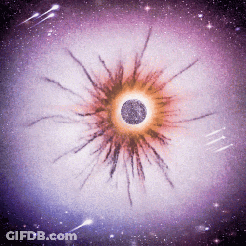 An Artist 'S Impression Of A Planet Being Destroyed GIF