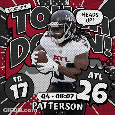An Atl Football Player Named Patterson Is Running With The Ball GIF
