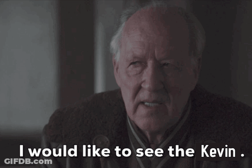 An Elderly Man Says " I Would Like To See The Kevin " GIF