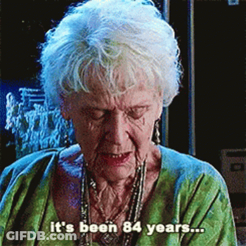 An Elderly Woman Says It 'S Been 84 Years ... GIF