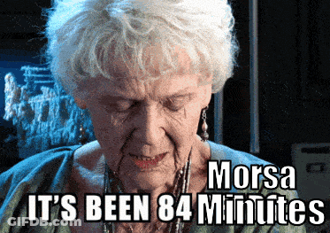 An Elderly Woman Says Morsa It 'S Been 84 Minutes In A Meme GIF