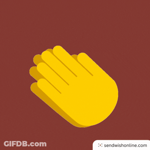 An Icon Of A Hand Clapping With The Website Sendwishonline.com Underneath GIF