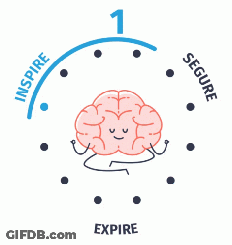 An Illustration Of A Brain With The Words Inspire And Expire Surrounding It GIF