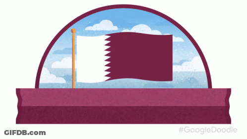 An Illustration Of A Flag With Arabic Writing And The Words Google Doodle GIF