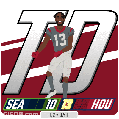 An Illustration Of A Football Player With The Number 13 GIF
