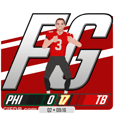 An Illustration Of A Football Player With The Number 3 On His Jersey GIF