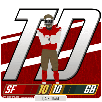 An Illustration Of A Football Player With The Number 70 On It GIF