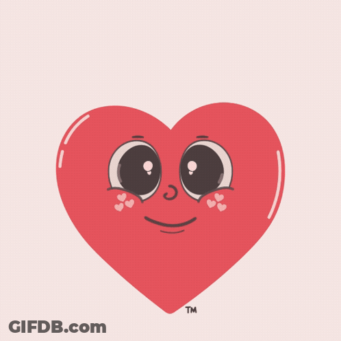 An Illustration Of A Heart With A Face And The Words Agreed Above It GIF