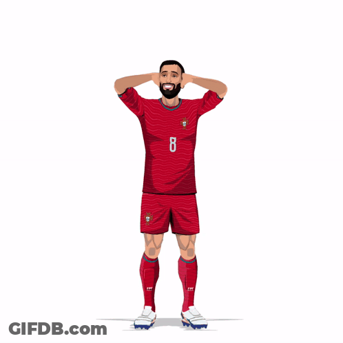 An Illustration Of A Soccer Player With The Number 8 On His Shirt GIF