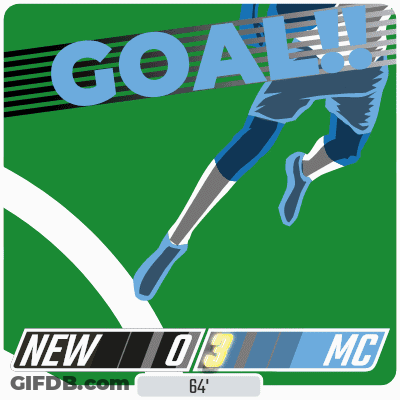 An Illustration Of A Soccer Player With The Word Goal Written On It GIF