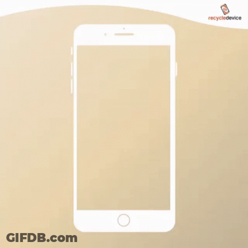 An Iphone 8 Is Displayed On A Recycle Device Advertisement GIF