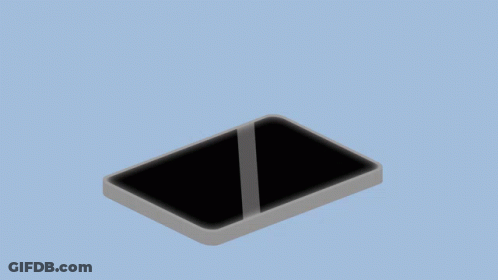An Isometric Drawing Of A Phone With A Speech Bubble Above It GIF