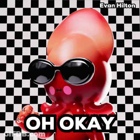 Octopus Wearing Sunglasses Says Oh Okay GIF
