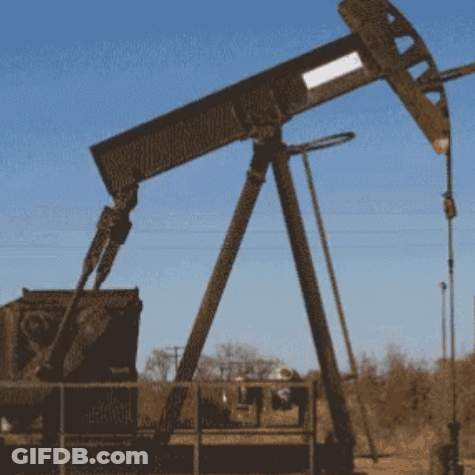 An Oil Pump With A White Sticker On It That Says ' A ' On It GIF