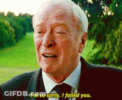 An Older Man In A Suit And Tie Says " I 'M So Sorry I Failed You " GIF
