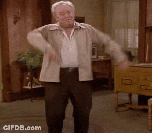 Older Man In Tan Jacket Dancing GIF