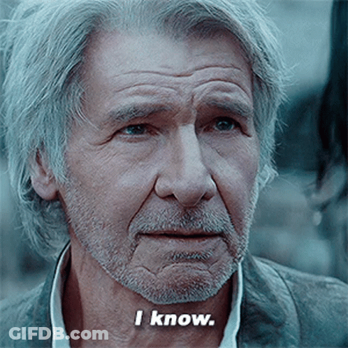 An Older Man With Gray Hair And A Beard Is Saying I Know GIF