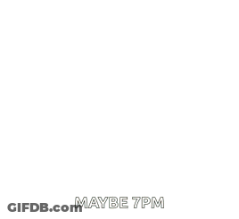 An Older Woman Is Sitting At A Desk In An Office And Says Maybe 7Pm . GIF