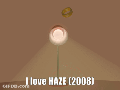 An Open Book That Says I Love Haze 2008 On The Bottom GIF
