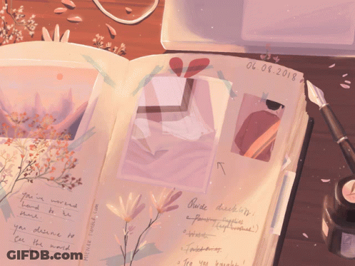 An Open Book With The Date 06 04 2018 On The Top GIF