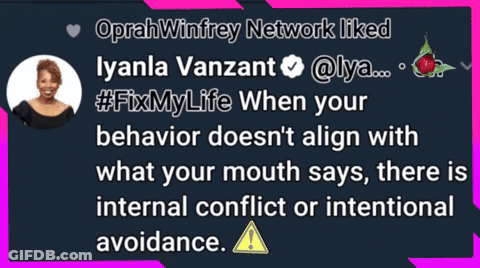 An Oprah Winfrey Network Liked Lyandla Vanzant 'S Tweet GIF